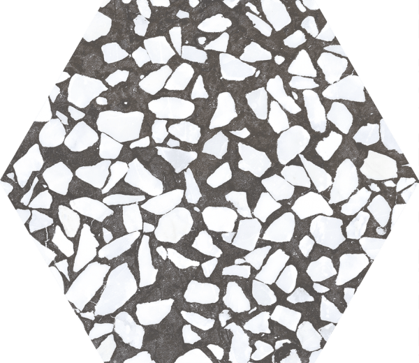 Riazza Hex Nero 23,2 x 26,7