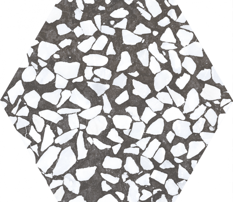 Riazza Hex Nero 23,2 x 26,7