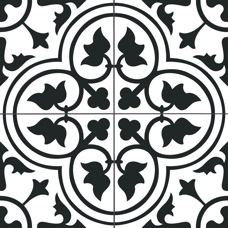 Dover Black 45×45 pre-corte de Prissmacer