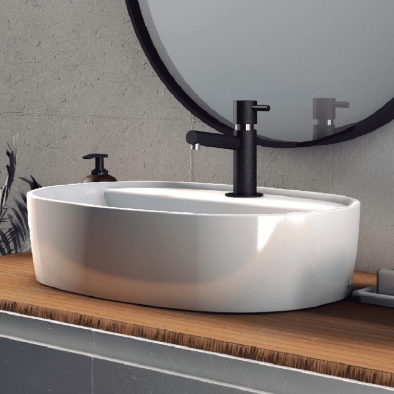 Lavabo Sobre Encimera Furnas Blanco Brillo