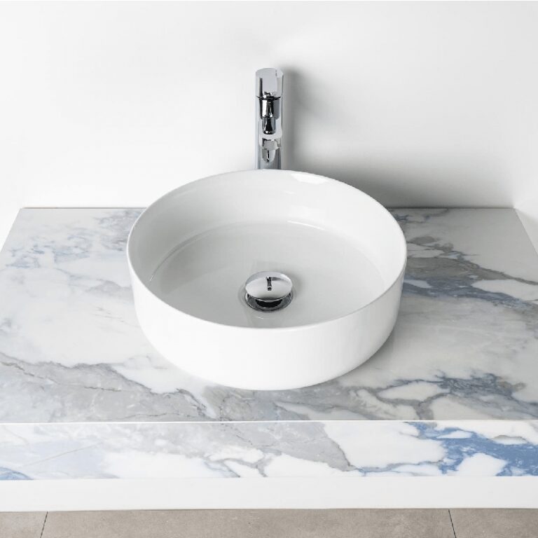 LAVABO SOBRE ENCIMERA OSIRIS BLANCO BRILLO