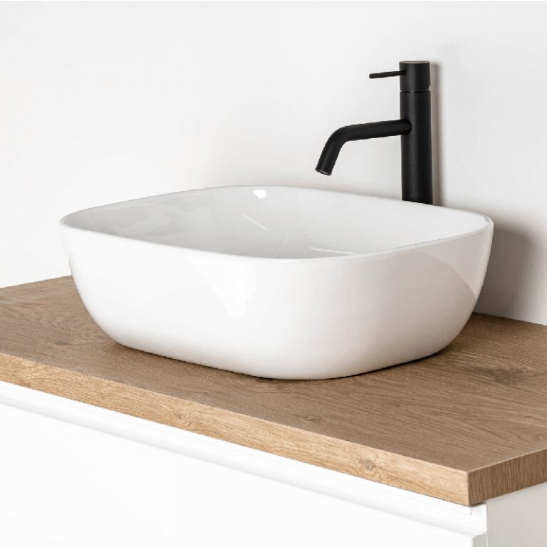 LAVABO SOBRE ENCIMERA HORUS BLANCO BRILLO