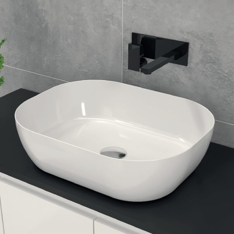 LAVABO SOBRE ENCIMERA AMUR BLANCO BRILLO LAVABO SOBRE ENCIMERA AMUR BLANCO BRILLO