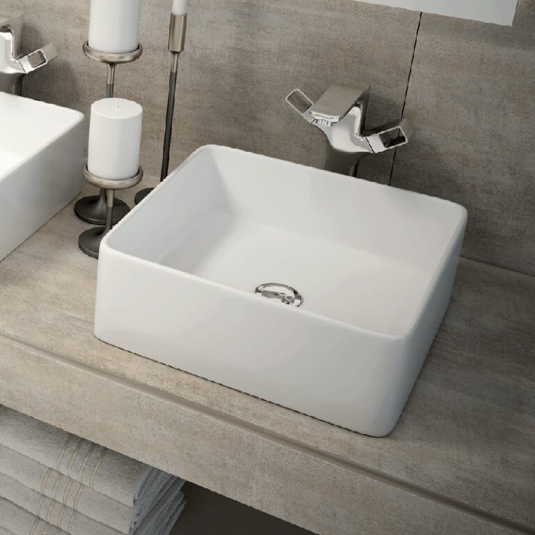 LAVABO SOBRE ENCIMERA ANUBIS BLANCO BRILLO