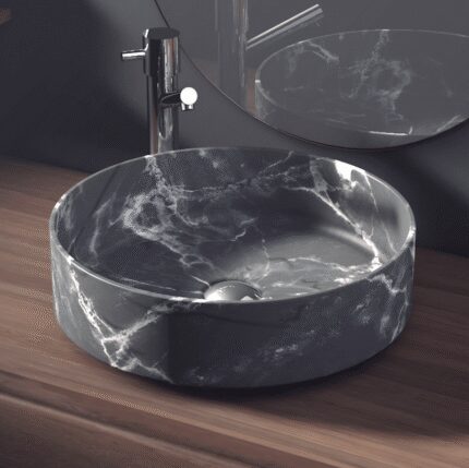 LAVABO SOBRE ENCIMERA COMO NEGRO