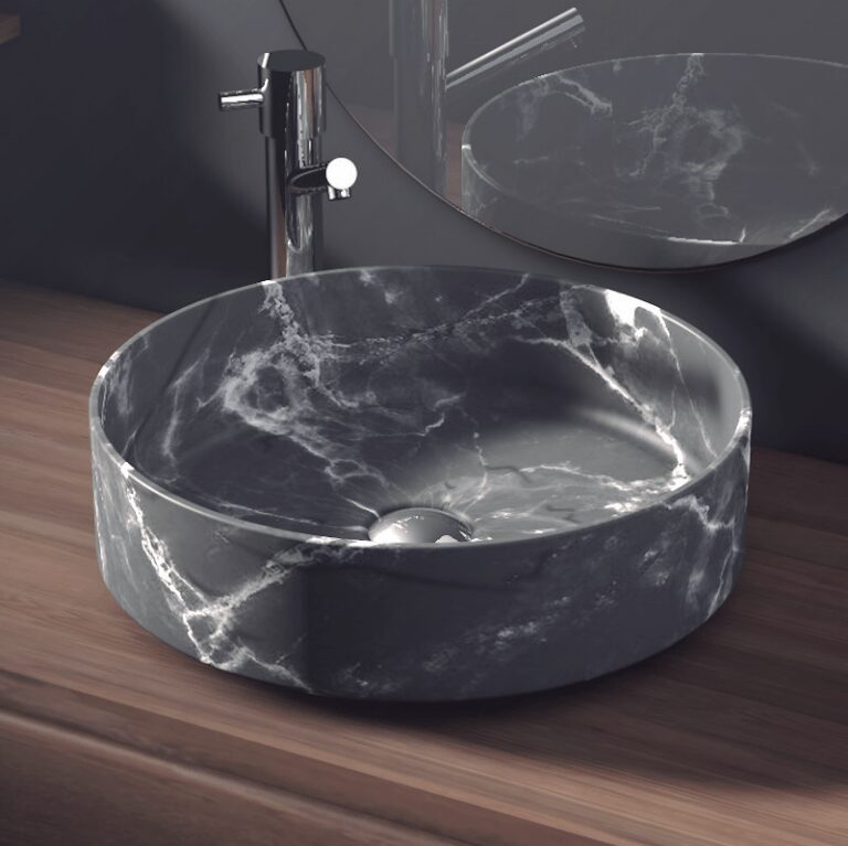LAVABO SOBRE ENCIMERA COMO NEGRO
