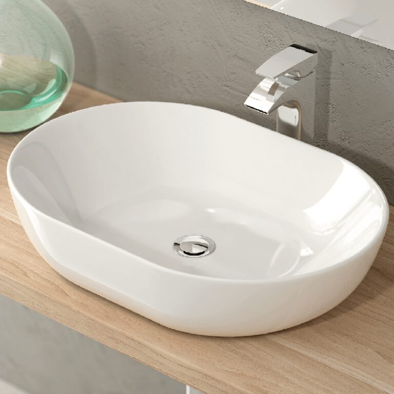 Lavabo Sobre Encimera Monaco 60 Blanco Brillo