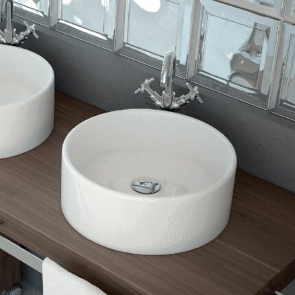 LAVABO SOBRE ENCIMERA TEBAS BLANCO BRILLO