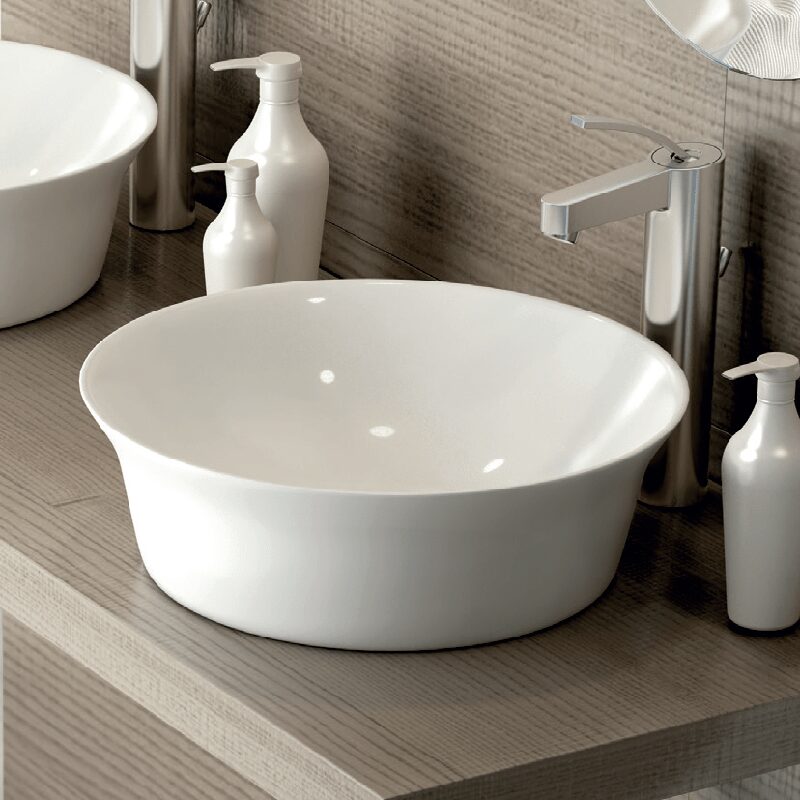 LAVABO SOBRE ENCIMERA AJAX BLANCO BRILLO LAVABO SOBRE ENCIMERA AJAX BLANCO BRILLO