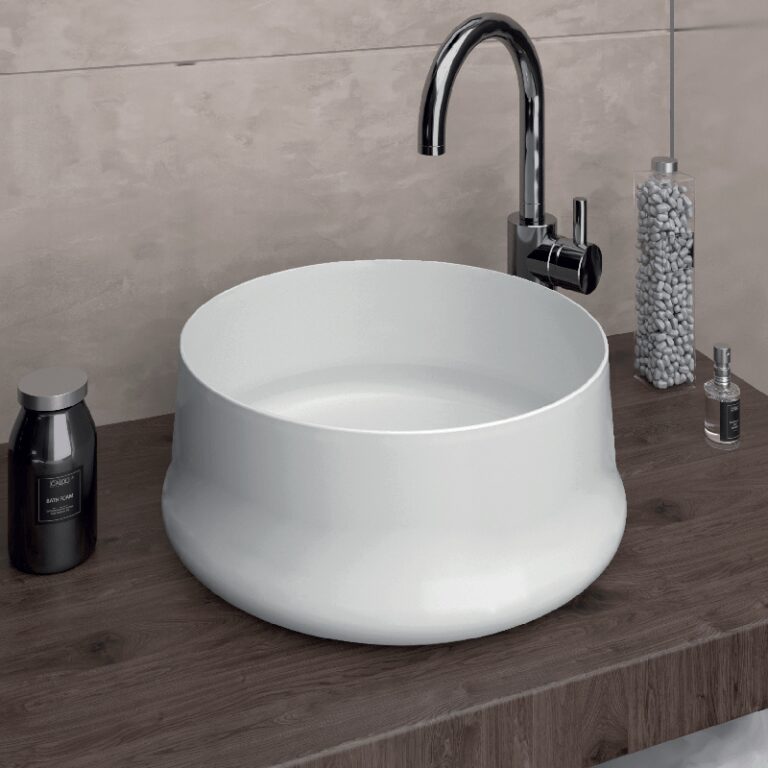 LAVABO SOBRE ENCIMERA GENIL BLANCO BRILLO