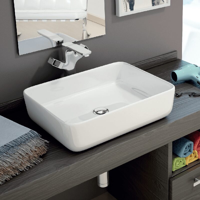 LAVABO SOBRE ENCIMERA IRIS BLANCO BRILLO LAVABO SOBRE ENCIMERA IRIS BLANCO BRILLO