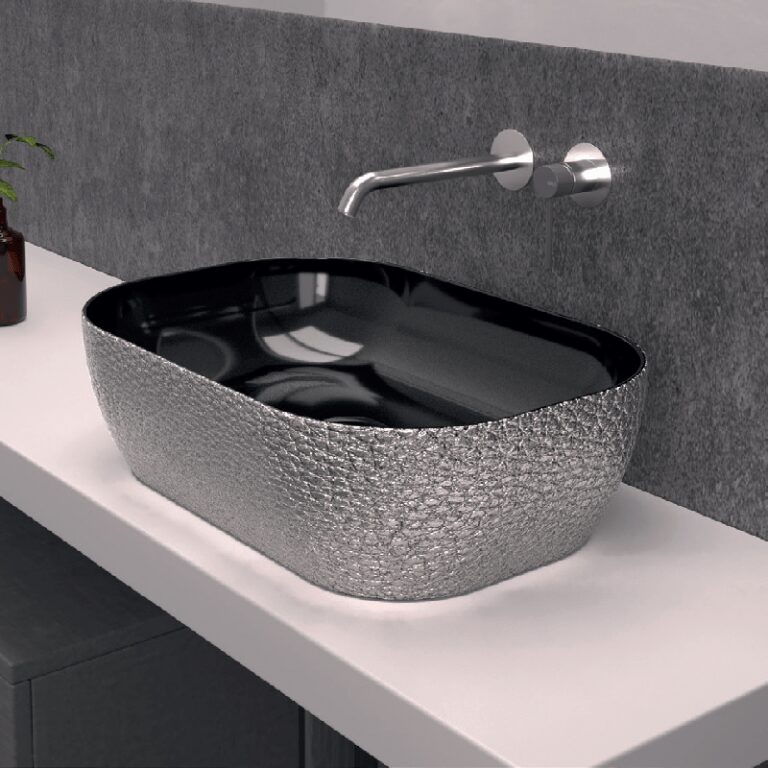 LAVABO SOBRE ENCIMERA NALON PLATA BRILLO