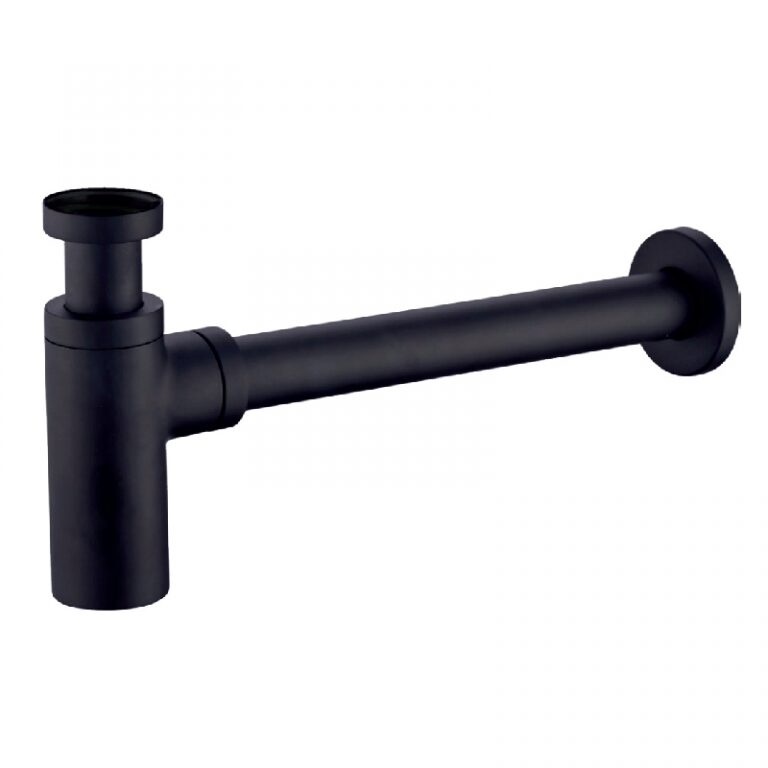 Sifón Botella Redondo Negro Mate