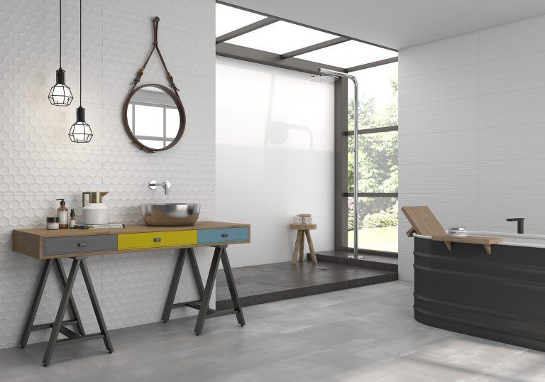 AZULEJOS BLANCOS 30 X 90 GEOTILES