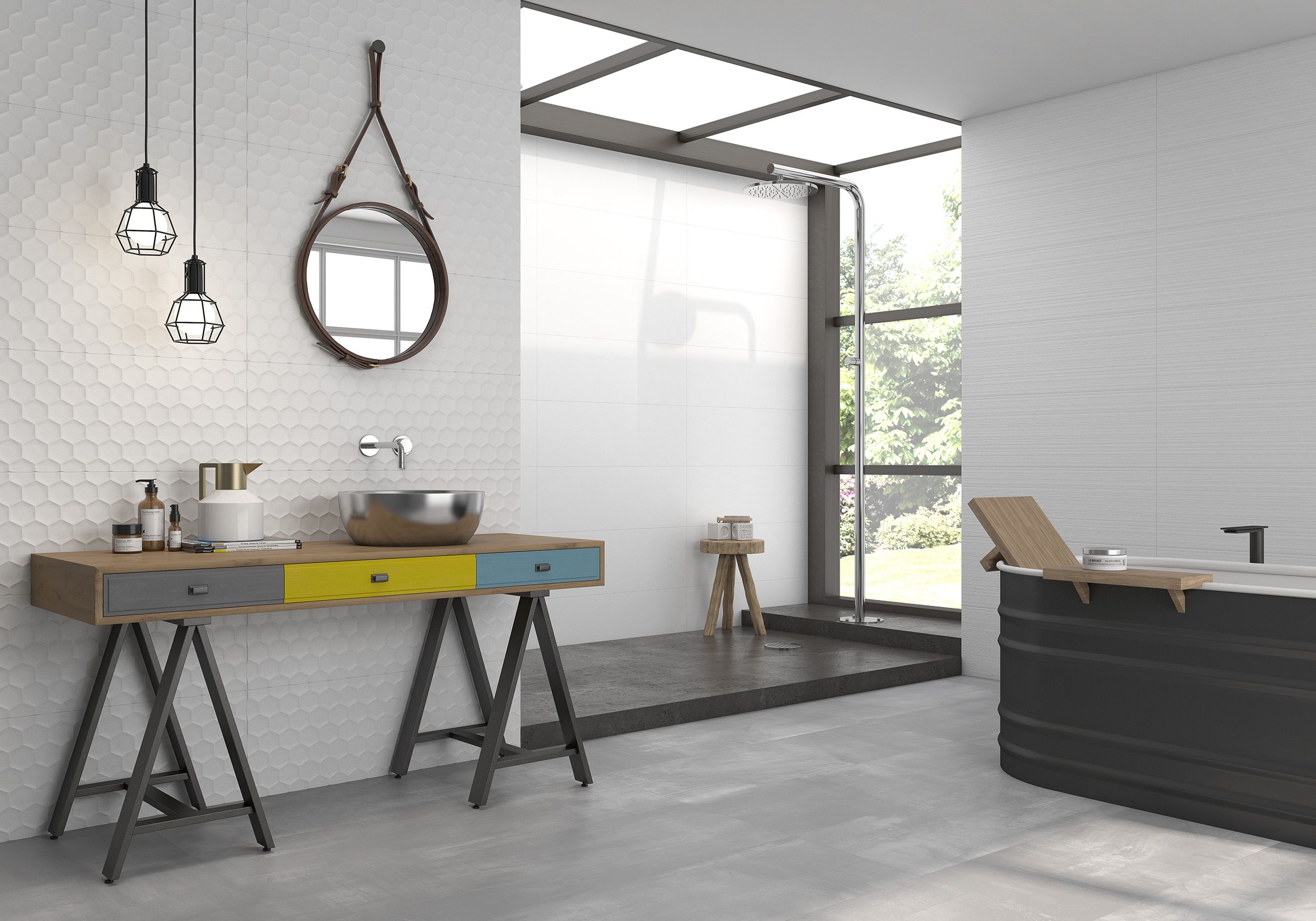 AZULEJOS BLANCOS 30 X 90 GEOTILES