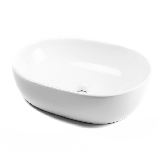 LAVABO SOBRE ENCIMERA MÓNACO 48 BLANCO BRILLO