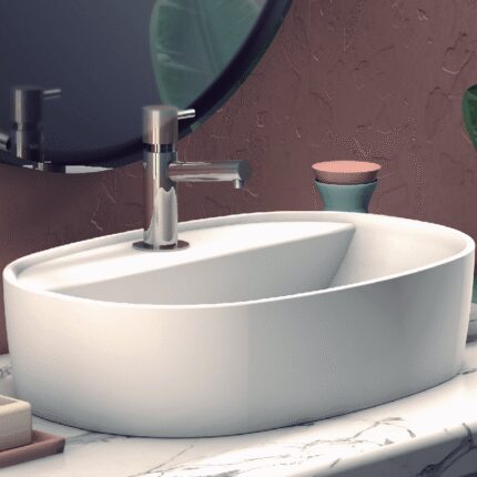 Lavabo Sobre Encimera Furnas Blanco Mate