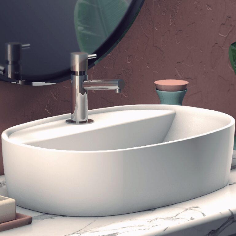 Lavabo Sobre Encimera Furnas Blanco Mate