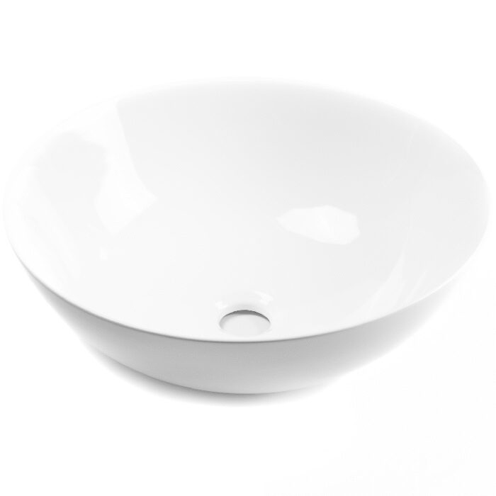 Lavabo Sobre Encimera BOL Blanco Brillo 40X15 de Art&Bath - Imagen 3