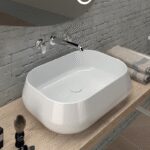 Lavabo Sobre Encimera Esca Blanco Brillo 56x42x14,5 cm de Art and Bath