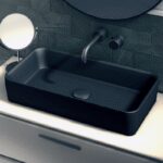 LAVABO SOBRE ENCIMERA FOGO NEGRO MATE