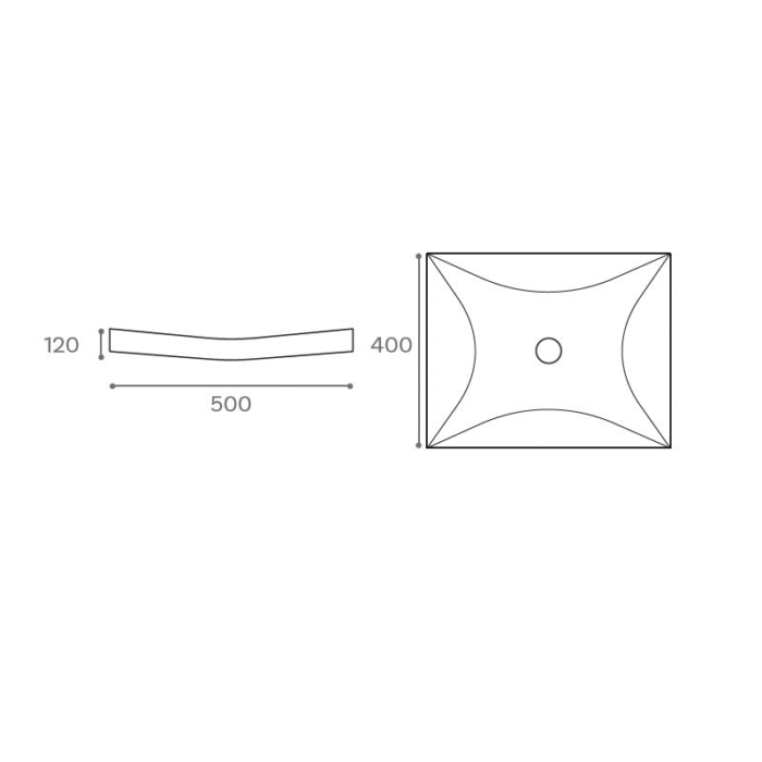 Lavabo Sobre Encimera Beru Mármol Beige 50x40x12 cm de Art and Bath - Imagen 3