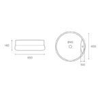 LAVABO SOBRE ENCIMERA ARA MEDIDAS