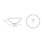 Lavabo Sobre Encimera Belenus Mármol Beige 40x15 cm de Art and Bath - Imagen 3