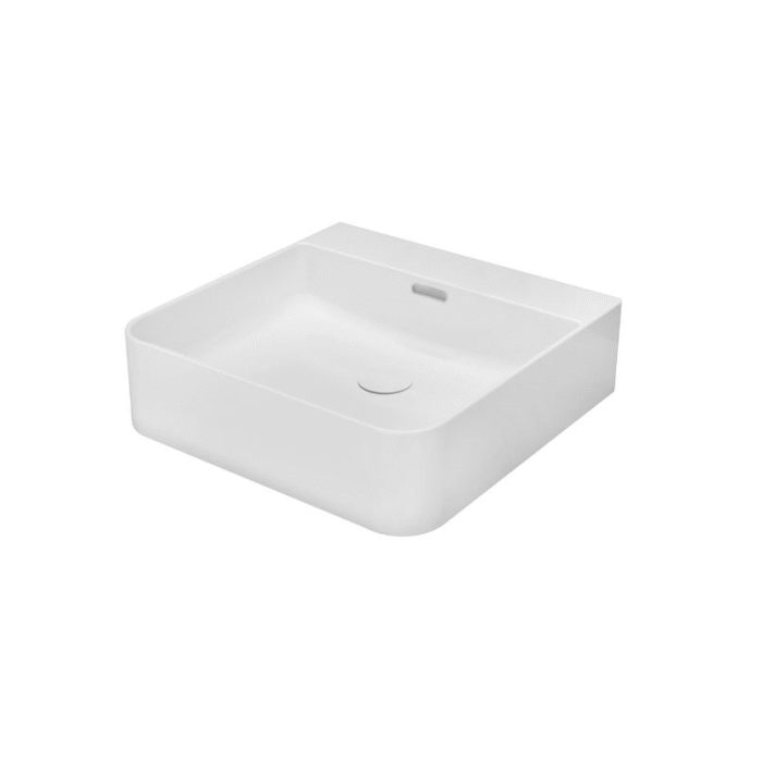 Lavabo Sobre Encimera EUME Blanco Brillo 42X42X13 de Art&Bath - Imagen 2