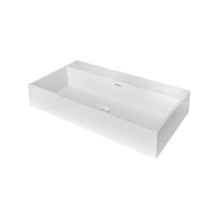 LAVABO SOBRE ENCIMERA GEMINI 75 BLANCO BRILLO