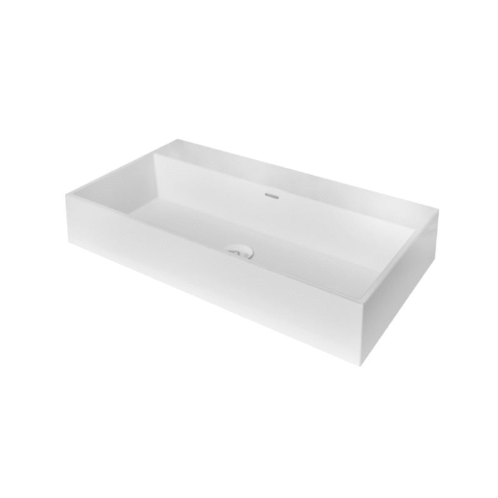 LAVABO SOBRE ENCIMERA GEMINI 75 BLANCO BRILLO