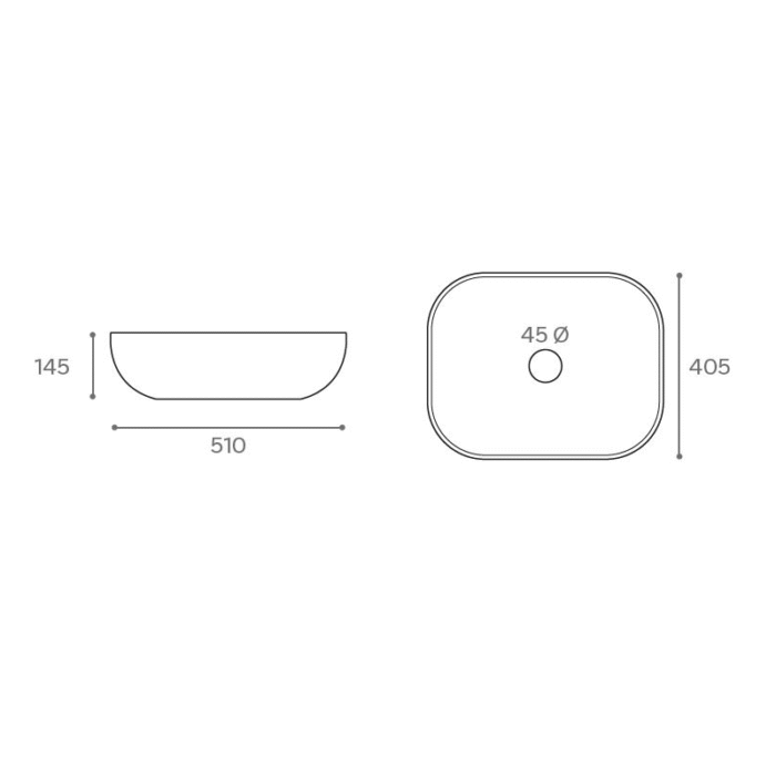 Lavabo Sobre Encimera BEIRA Blanco Brillo 51X40,5X14,5 de Art&Bath - Imagen 3