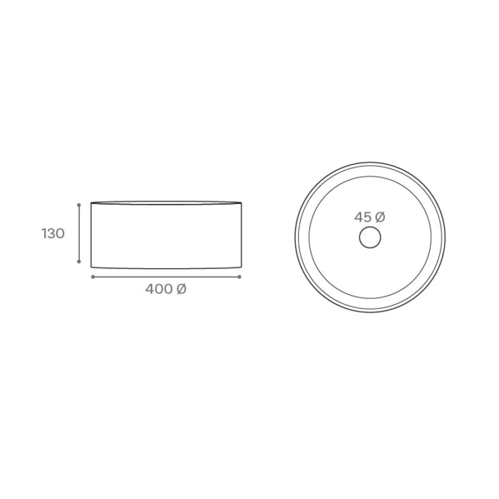 Lavabo Sobre Encimera Race Mármol Beige 40x13 cm de Art and Bath - Imagen 3