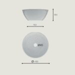 Lavabo Sobre Encimera Abu Mármol Gris 45x15 cm de Art and Bath - Imagen 3