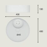 Lavabo Sobre Encimera Tera Blanco Brillo 43x13 cm de Art and Bath - Imagen 3