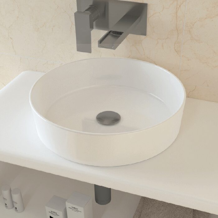 LAVABO SOBRE ENCIMERA OSIRIS BLANCO BRILLO
