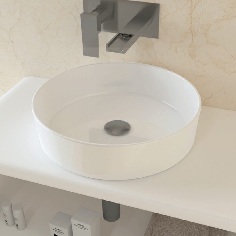 LAVABO SOBRE ENCIMERA OSIRIS BLANCO BRILLO