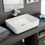 LAVABO SOBRE ENCIMERA IRIS BLANCO BRILLO