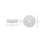 LAVABO SOBRE ENCIMERA CELIO MEDIDAS