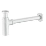 Sifón Botella Redondo Blanco Mate