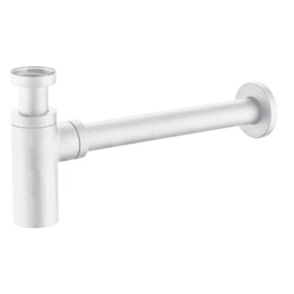 Sifón Botella Redondo Blanco Mate