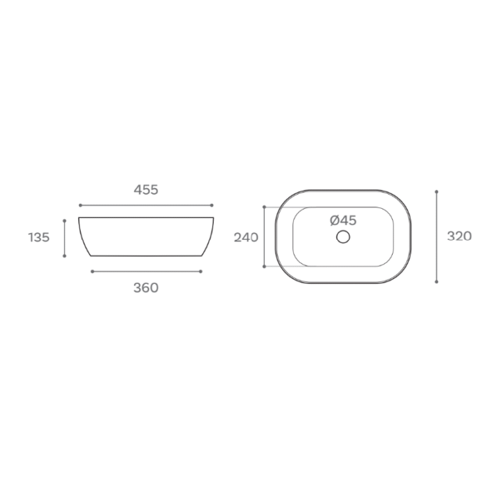 LAVABO SOBRE ENCIMERA PRAGA MEDIDAS