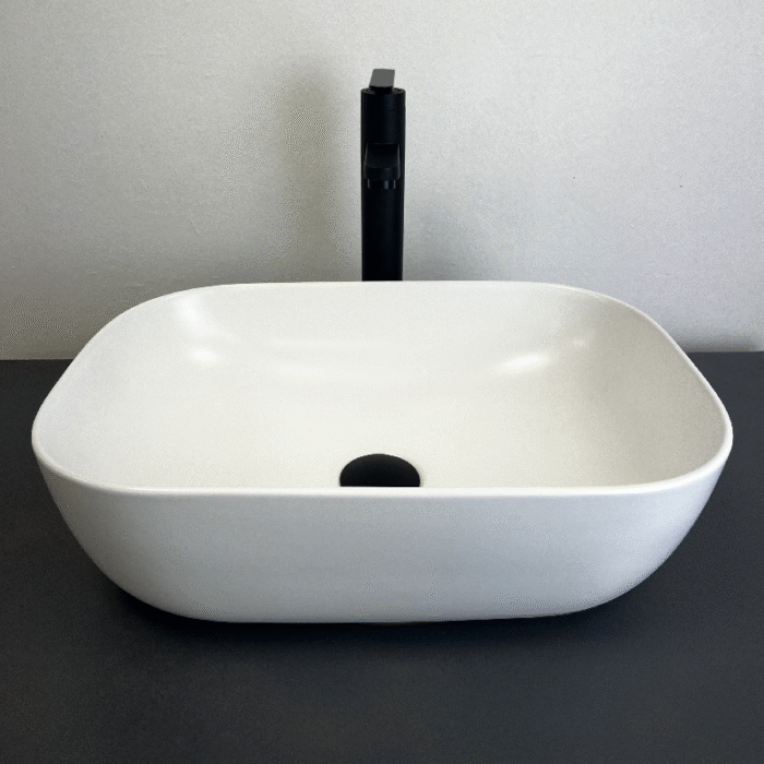LAVABO HORUS BLANCO MATE Lavabo Sobre Encimera HORUS Blanco Mate 45,5X32X13,5 de Art&Bath - Imagen 1