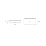 LAVABO SOBRE ENCIMERA FOGO MEDIDAS