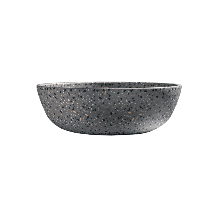 LAVABO SOBRE ENCIMERA TERRAZO GRIS