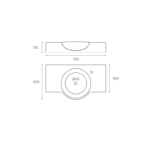 LAVABO SUSPENDIDO BEMUS MEDIDAS