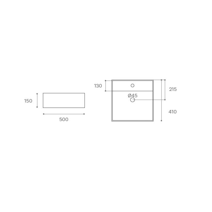 LAVABO SOBRE ENCIMERA LIBRA MEDIDAS