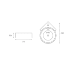 LAVABO SUSPENDIDO DASHA MEDIDAS