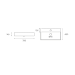 LAVABO SUSPENDIDO GEMINI MEDIDAS