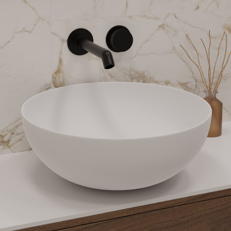 LAVABO SOBRE ENCIMERA BOL BLANCO MATE